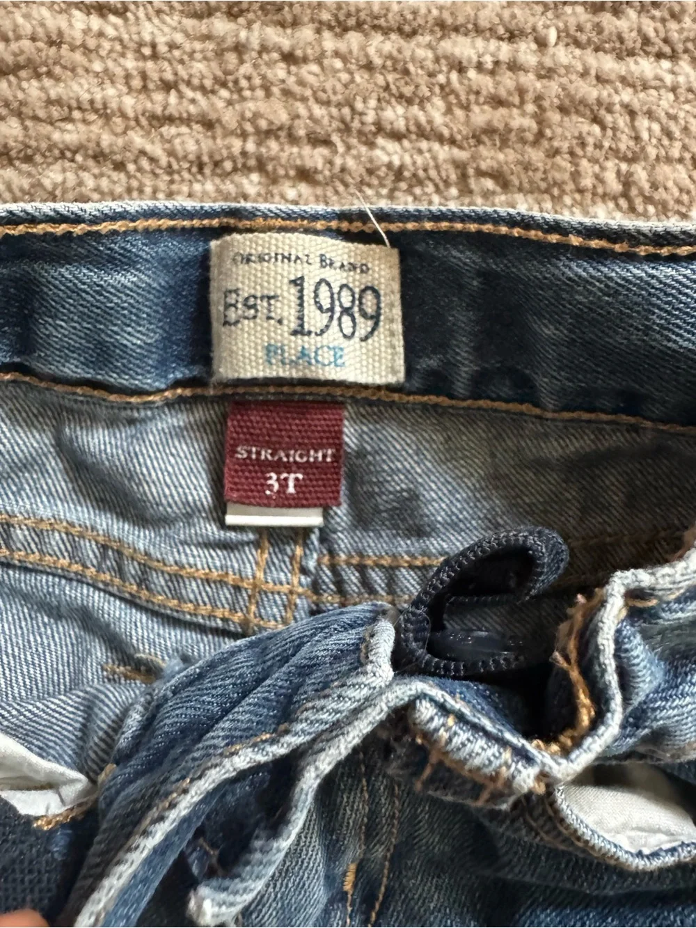 Kids' Growing Up Denim Bundle Two pairs Overalls in Light & Medium Blue & Jeans